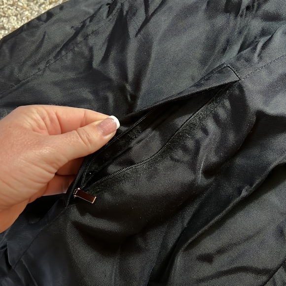 Voyage by Marina Rinaldi Goose Down and Real Beaver Fur Reversible Black Jacket - Picture 10 of 16